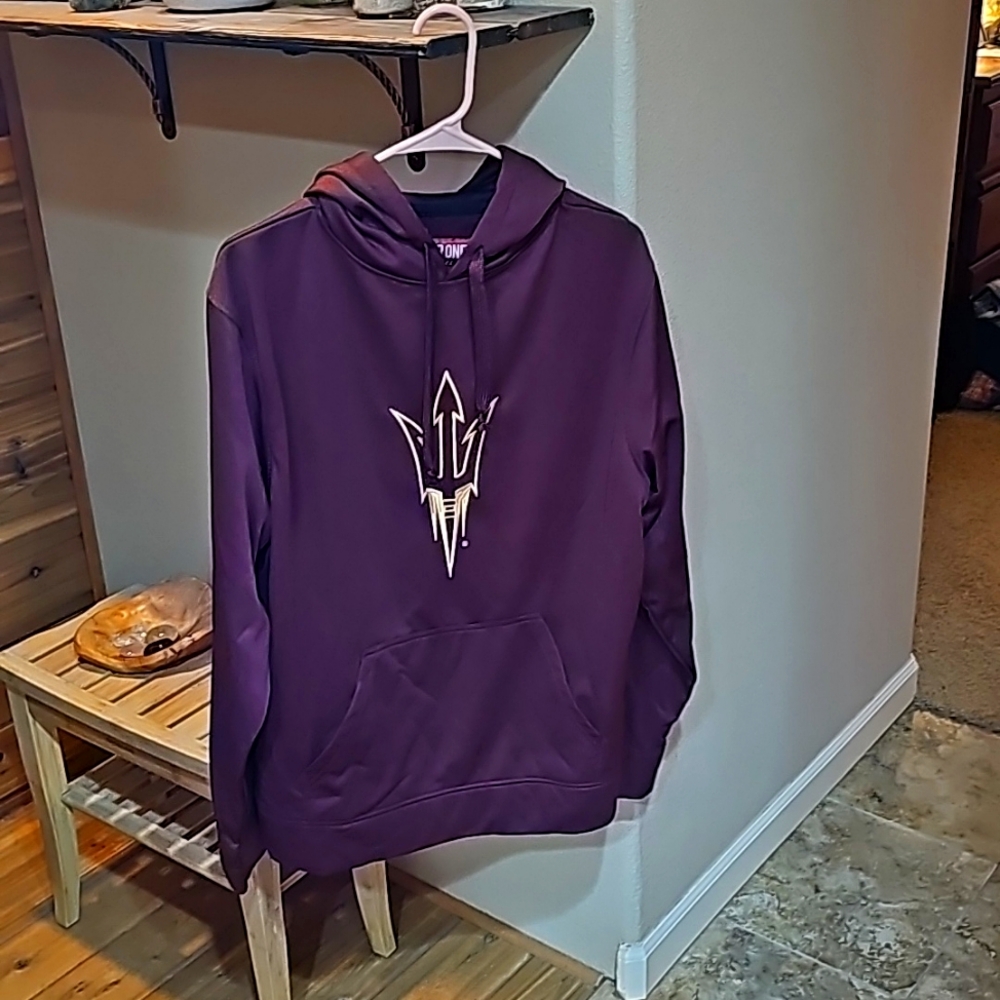 Mens large arizona state sun devils embroidered hoodie